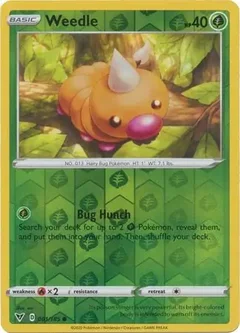 Weedle Reverse Holo 001