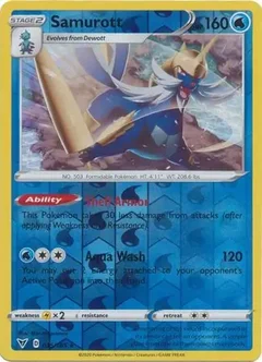 Samurott Reverse Holo 035