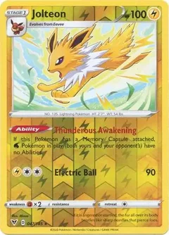 Jolteon Reverse Holo 047