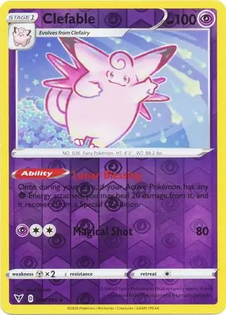 Clefable Reverse Holo