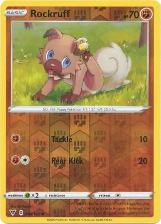 Rockruff Reverse Holo