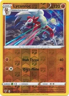 Lycanroc Reverse Holo 095