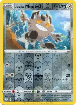 Galarian Meowth Reverse Holo