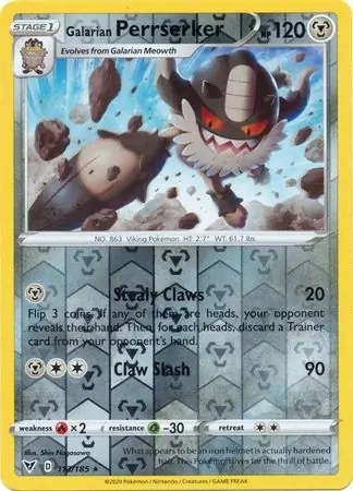 Galarian Perrserker Reverse Holo