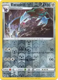 Excadrill Reverse Holo 122