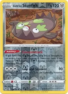 Galarian Stunfisk Reverse Holo 125