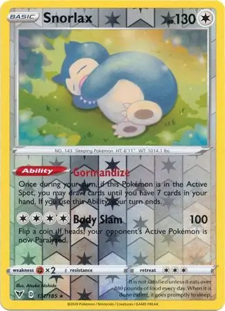 Snorlax Reverse Holo