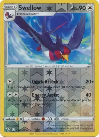 Swellow Reverse Holo