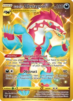 Galarian Obstagoon Secret 198