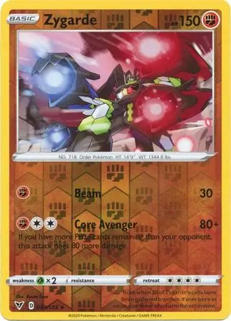 Zygarde Reverse Holo