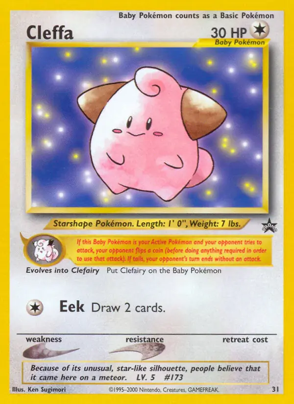 Cleffa, WOTC Promo #31 Pokémon card