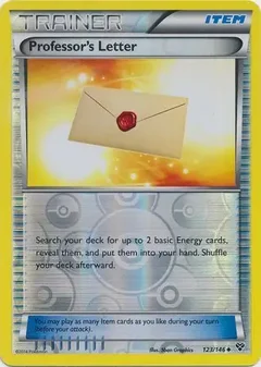 Professor's Letter Reverse Holo 123