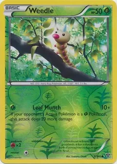 Weedle Reverse Holo 3