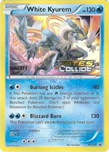 White Kyurem Prerelease Staff XY128
