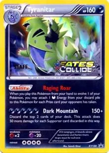 Tyranitar Prerelease Staff XY130