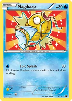 PokeDATA - Check current Pokemon card values for Magikarp XY143!