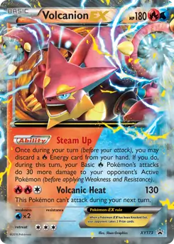 PokeDATA - Check current Pokemon card values for Volcanion EX XY173!