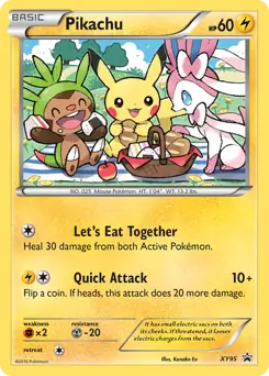 Pikachu, XY Black Star Promos #XY95 Pokémon card